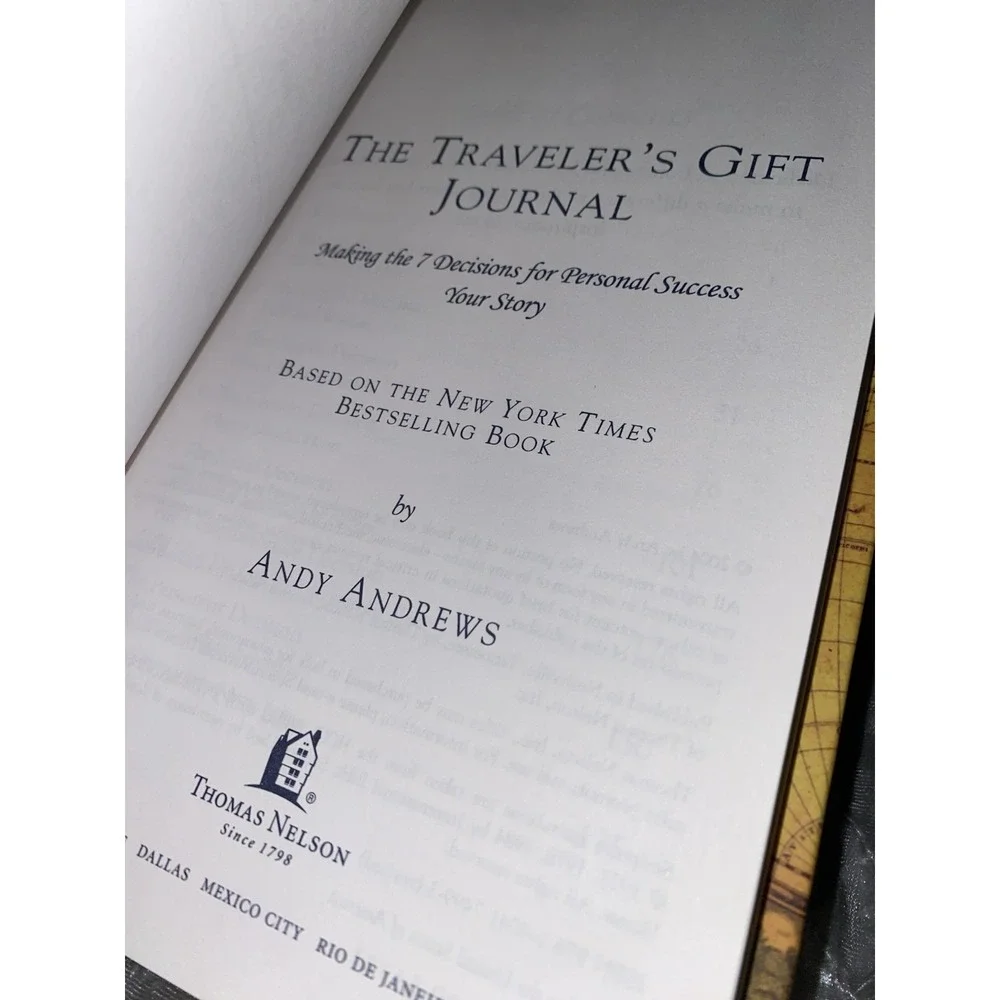 The‎ Traveler's Gift + Journal by Andy Andrews HC Lot Self Help Personal Success